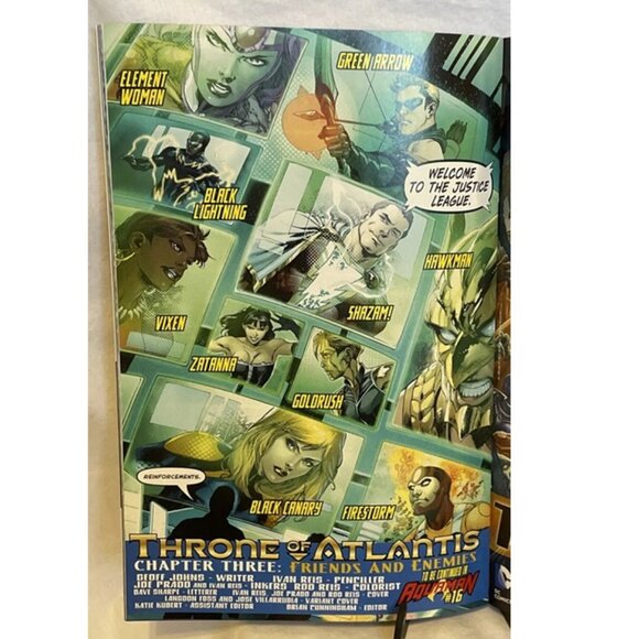 Justice League Vol 2 #16 Throne of Atlantis, Chapter Three Friends and Enemies - Picture 3 of 9